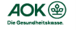 Das Foto zeigt das Logo der AOK